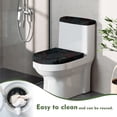 thumbnail image 4 of HELLHERO Topo Map Design Toilet Bowl Cover Soft Round Toilet Lid Dust Cover & 2 Piece for Bathroom Home Elastic Installation Elastic Bottom, 4 of 8