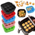 thumbnail image 2 of OIUR Air Fryer Liners Silicone Basket Square Oven Pan for Even Heating High Temp Resistant Cake Molds for Creative Cooking, 2 of 7
