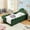 Green, variant on Twin Size Bed Frame with Dinosaur Headboard, Upholstered Boucle Fabric Twin Daybed with Safety Guardraild, Low Profile Platform Bed Frame for Girls and Boys