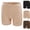 #01 Complexion, variant on Slip Shorts for Women Under Dresses Seamless Cooling Anti Chafing Boyshort Underwear, Smooth Stretch Invisible Safety Shorts for Skirts & Formal Outfits,M,Black