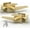 Satin Brass, variant on Mega Handles | Schein Dummy Lever | Pack of 1| Matte Black