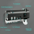 thumbnail image 6 of HIBIBUD Toothbrush Sanitizer Holders with UV Rays Sterilization Rechargeable Solar-Power Automatic Toothpaste Dispenser Wall Mount Toothbrush Organizer, 6 of 7