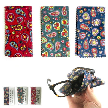 Image of 3 Microfiber Cloth Cleaning Glasses Sunglasses Camera Lens LCD Screen Cellphone