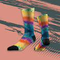 thumbnail image 4 of Tie Dye Crew Socks-Youth Girls/Boys FatCap Apparel | Comfortable/Durable | Machine Washable, 4 of 4