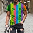 thumbnail image 1 of Ceisia Men's Slim Fit Short Sleeve T-Shirt St. Patrick's Day Themed Print Clover Spring Summer Shirt Gift, 1 of 5