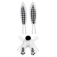 thumbnail image 1 of jifeng Easter Door Decoration Bunny Garland, DIY Rabbit with Ears, Wall Hanging Cartoon black white plaid, 1 of 8