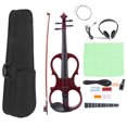 thumbnail image 2 of Instrument de Violon Électrique, Violon Électronique Rouge Vin Ensemble Portable Réglable pour Débutant pour Adulte pour Enfant, 2 of 8