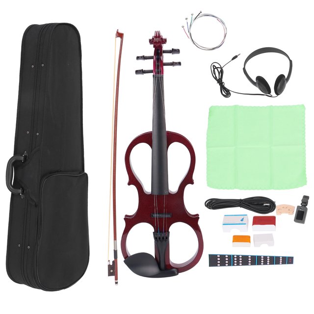 Ensemble de Violon Électronique, Violoncelle Électrique Réglable pour Adulte pour Débutant pour Enfant