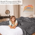 thumbnail image 4 of GONUES Heated Blanket 62"x 84" Twin Size Soft Warm Flannel Fast Heating Blanket, 4 Fast Heating Levels & 1-10H Auto off, Grey, 4 of 8