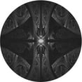 thumbnail image 1 of Ahgly Company Machine Washable Indoor Round Transitional Midnight Gray Area Rugs, 8' Round, 1 of 7