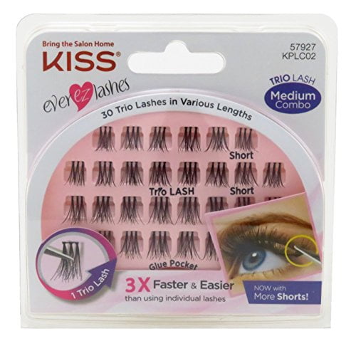 KISS Kiss EverEz Trio Lashes Medium Combo, 1 Count