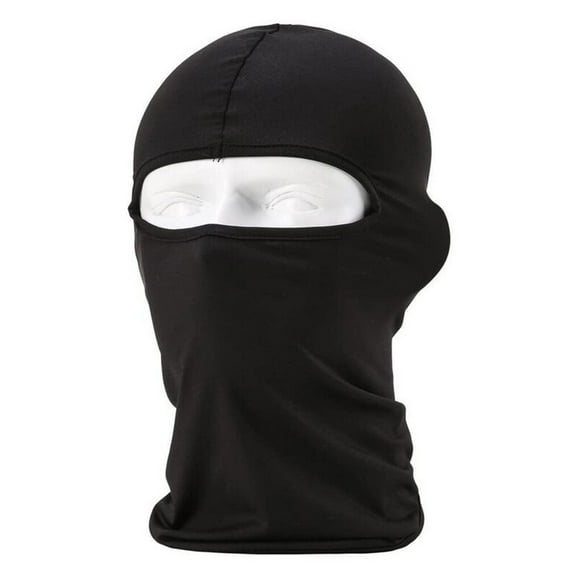 relayinert Full Face Mask lycra Balaclava Windproof Thin Motorcycle Cycling Ski Mask black 1Set