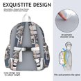 thumbnail image 5 of Pioneer Flower Backpack for School,Cute School Bag,Schoolbag with Adjustable Shoulder Straps & Padded Back,13.4"x11"x4.7", 5 of 6
