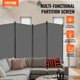 thumbnail image 2 of Room Divider VEVOR - Pantalla de privacidad plegable de 4 paneles, color gris, 2 of 9