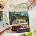 thumbnail image 3 of Lantern Press 1000 Piece Jigsaw Puzzle, Laguna Beach, California, Camper Van, Cruise, 3 of 5