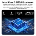 thumbnail image 3 of Acer Aspire Lite 15 Laptop, 15.6" FHD IPS Display, Intel Core 3 N350 up to 3.9GHz, 8GB RAM, 128GB SSD + 500GB External Hard Drive, Numeric Keypad, Copilot AI, Mouse & Hub Included, Win 11 Pro, 3 of 8