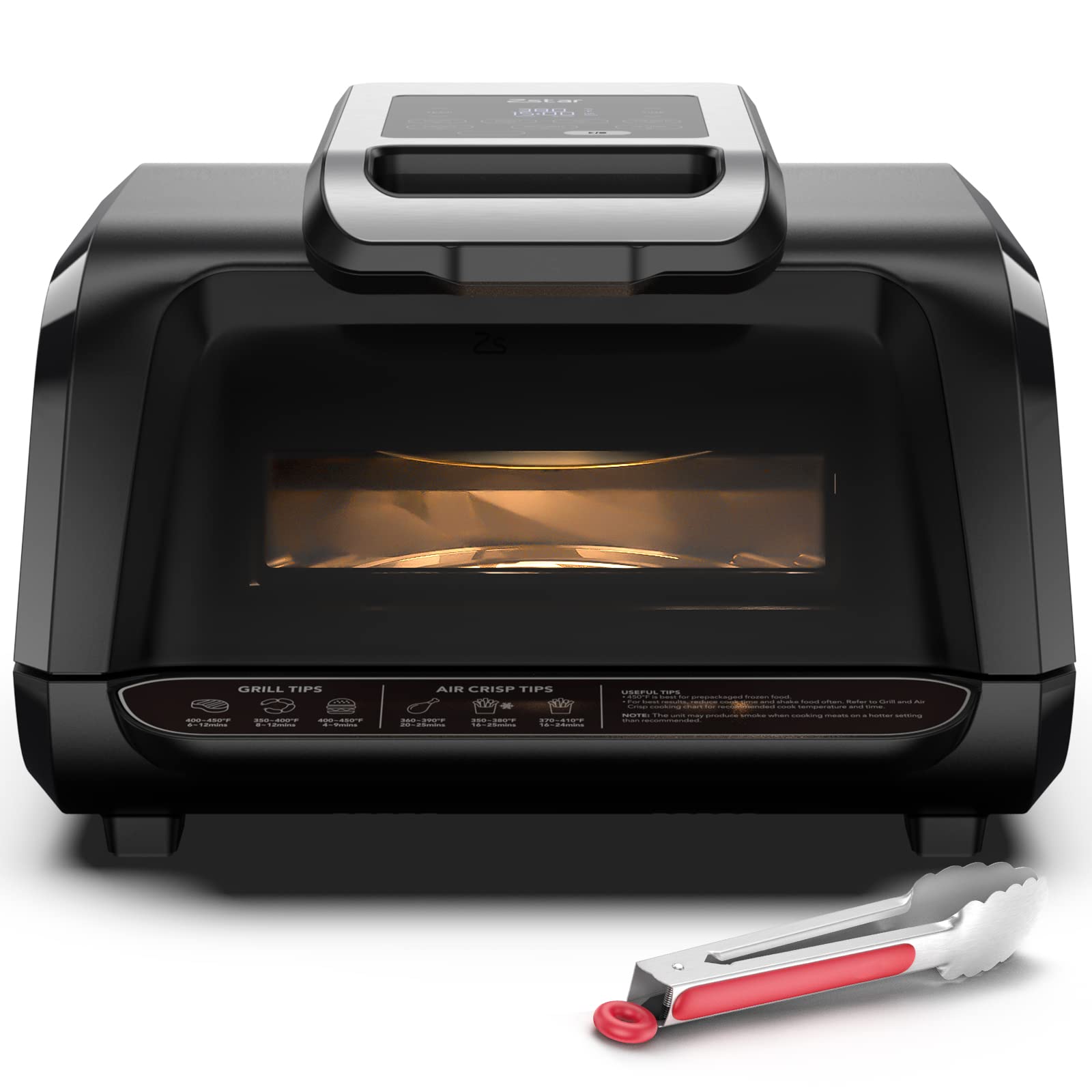 ABUKY Indoor Grill Air Fryer Combo with SeeThrough Window, 7in1