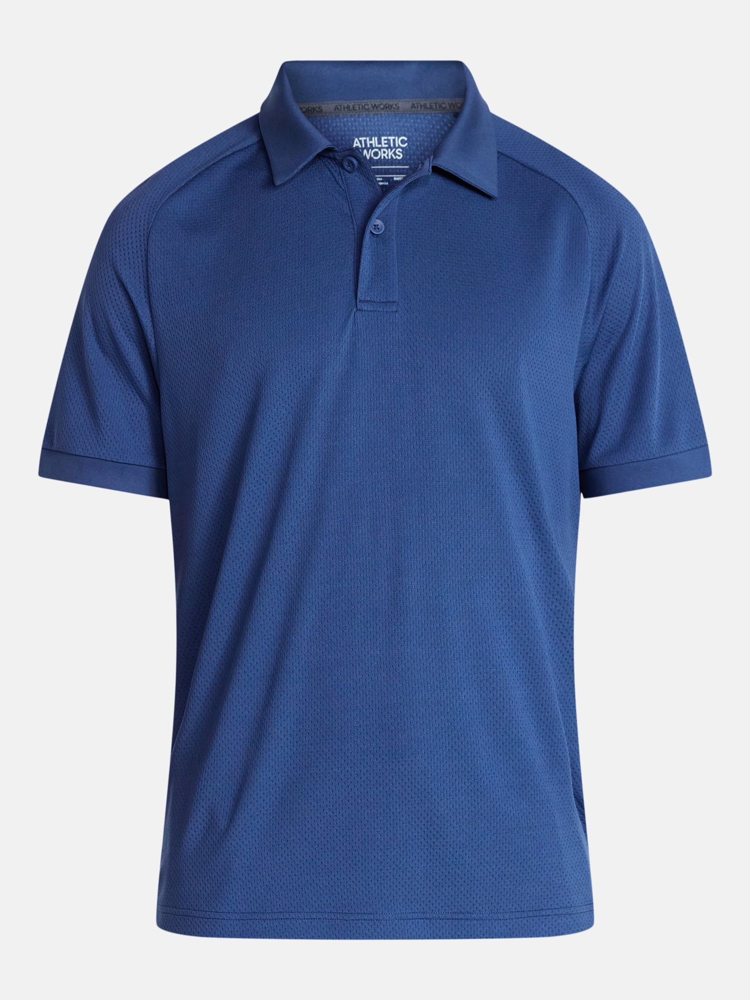 Athletic Works Men's and Big and Tall Men's Active Mesh Polo Shirt, Size XS-5XL