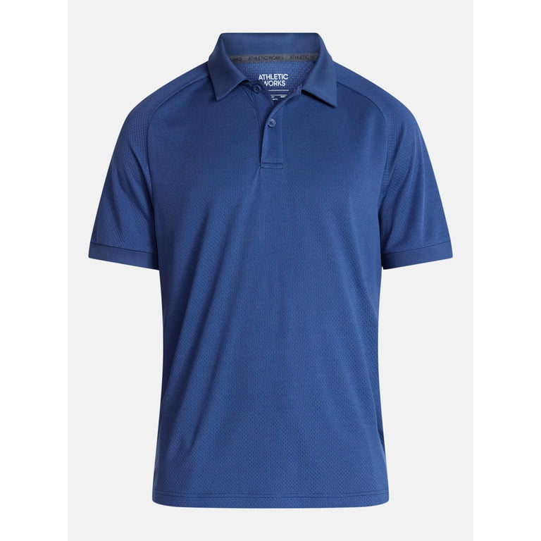 Athletic Works Men's Active DriWorks Mesh Polo Shirt photo 5