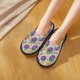 thumbnail image 4 of House Slippers for Women Men - Plum Lightweight House Shoes Fuzzy Slippers, Soft Slip-On Cozy House Slippers for Woman Indoor Outdoor, 4 of 7