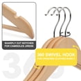 thumbnail image 2 of Perchas de madera UINICOR, paquete de 30 unidades, para ropa, resistentes, 2 of 7