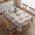 thumbnail image 2 of Cute Hedgehog Pattern with Flowers Rectangle Tablecloth 60"x84",Waterproof Polyester Rectangle Table Cloth, Wipeable Spillproof Polyester Tablecloth for Dining, Camping, Indoor and Outdoor, 2 of 5