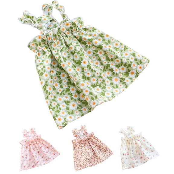 Walbest Pet Dog Dress, Pet Clothes Sun Protection Fashion Pet Floral Suspender Skirt for XS-XL Female Dogs Puppy