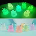 thumbnail image 6 of Cute Frog Ornament Frog Figurine Set 20pcs Little Frog Resin Figurine Cute Glow the Dark Desktop Decoration Statue Sculpture Miniature Fairy Garden, 6 of 8