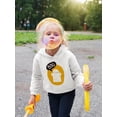 thumbnail image 2 of Cute Ghost Doodle. Hoodie Toddler -Image by Shutterstock,  4 Toddler, 2 of 4