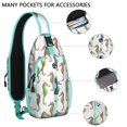 thumbnail image 2 of Crossbody Sling Backpack for Women Men Watercolor Seahorse Cool Shoulder Sling Crossbody Casual Chest Bag for Travel Sports Running Hiking, 2 of 4