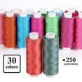 thumbnail image 2 of 30 Brother Colors, Polyester Embroidery Machine Thread Kit, 250 Yards Per Spool Fit for Brother Babylock Janome Singer Pfaff Husqvarna Bernina Embroidery and Sewing Machines, Hand Sewing Set, 2 of 10