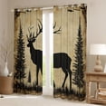 thumbnail image 2 of Castle Fairy Deer Black Out Curtains,Jungle Wildlife Curtains Pack of 2 (42x63 Each), 2 of 6