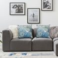 thumbnail image 3 of Acheng Nautical Coastal Throw Pillow Covers Ocean Seashell Coral Starfish Decorative Pillow Cases Summer Beach Blue Gray Beige Pillow Covers Modern Home Decor For Living Room Couch,Set of 2 White, 3 of 6