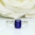 thumbnail image 5 of HeartsAndYou 2ct Natural Blue Sapphire & Diamond Ring Petite 100% REAL 14k SOLID White Gold, 5 of 9
