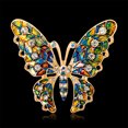 thumbnail image 4 of Broche de diamantes de imitación, broche de mariposa de aceite con gota de color de versatilidad de alta gama, broche de animales, 4 of 5