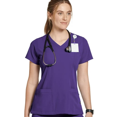Jockey Women's Mock Wrap Scrub Top