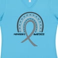thumbnail image 4 of Inktastic Parkinson's Awareness Ribbon Rainbow Women's V-Neck T-Shirt, 4 of 5
