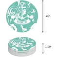 thumbnail image 1 of RYLABLUE Nautical Theme Hope is An Anchor of the Soul,Green Set of 4 Round Coaster for Drinks, Absorbent Ceramic Stone Coasters Cup Mat with Cork Base for Home Kitchen Room Coffee Table Bar Decor, 1 of 5