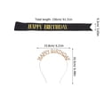 thumbnail image 2 of LOLIPPYY 1 Set Happy Birthday Hair Band And Sash For Women Glamorous Party Supply And Accessories, 2 of 8
