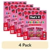 (4 pack) That's It. Crispy, Gluten-Free, Organic Apple + Strawberry Crunchables, 6 Count
