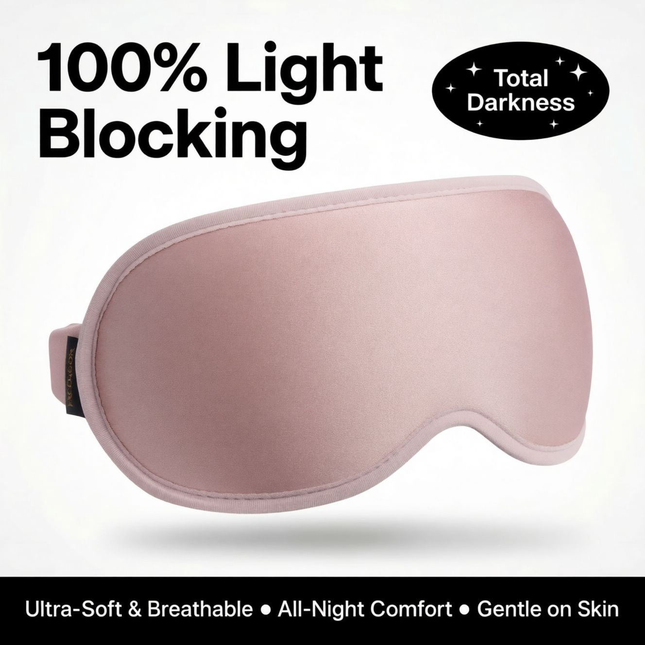 FACEMOON 2 Pack Adult Weighted Sleep Mask – Memory Foam Comfort Design | 99% Light Blocking Zero Pressure | Lash Extension Safe for Travel