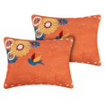 thumbnail image 2 of Greenland Home Fashions Barefoot Bungalow Topanga Funda de almohada King Naranja, 2 of 5