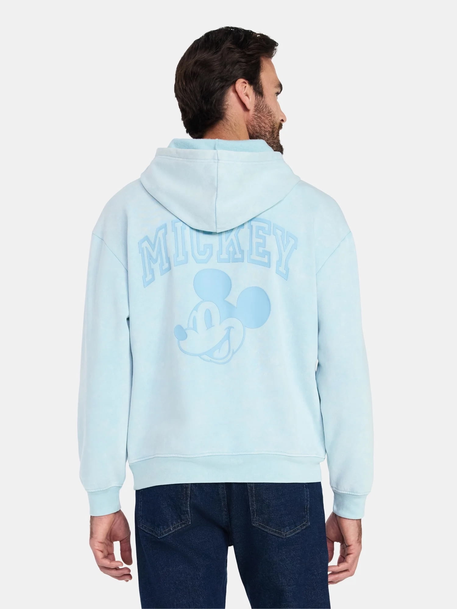 Mickey Mouse, Men's & Big Men's Graphic Mineral Wash Hoodie, Sizes XS-5XL