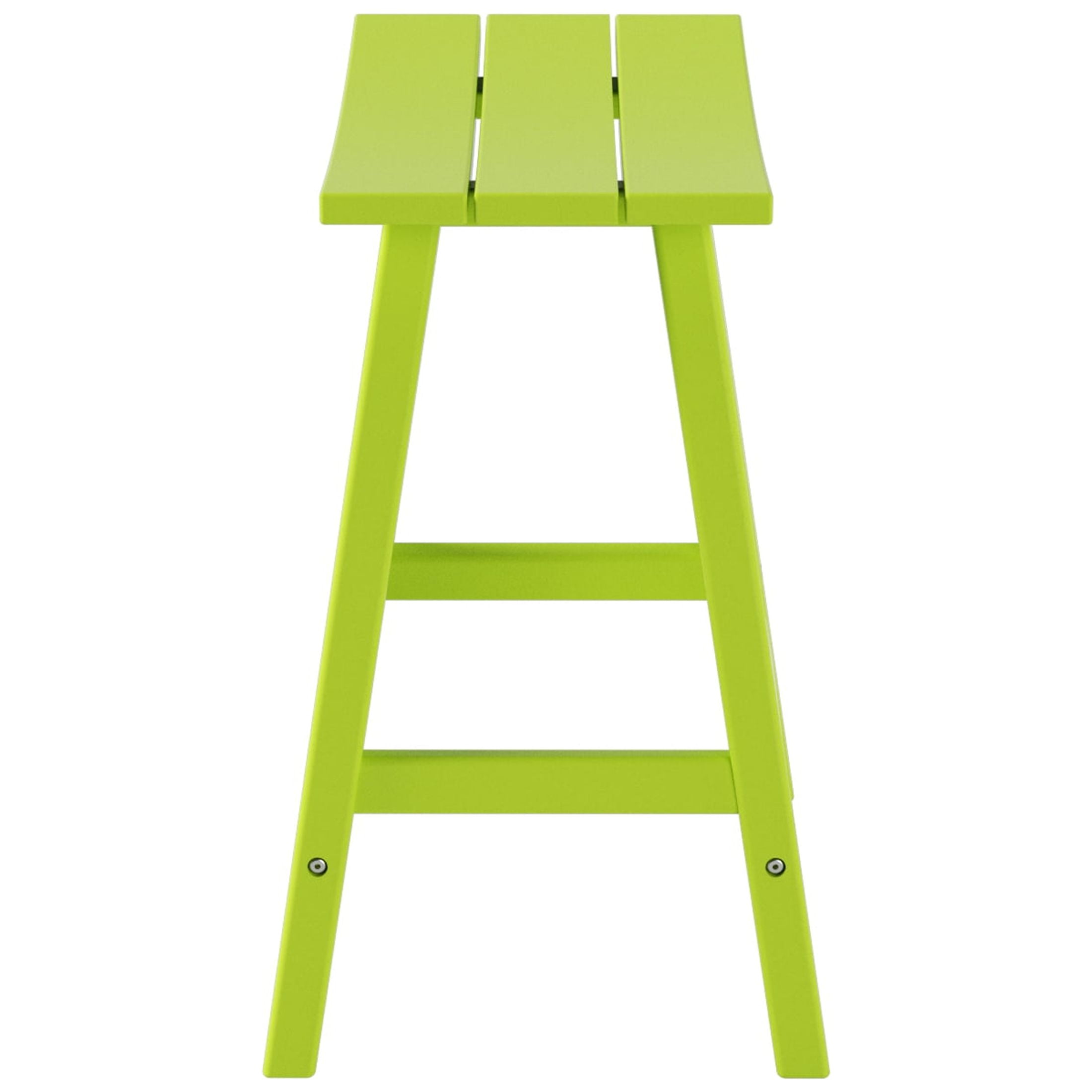 GARDEN 24" Inches Adirondack Plastic Outdoor Bar Stools for Patio, Lime