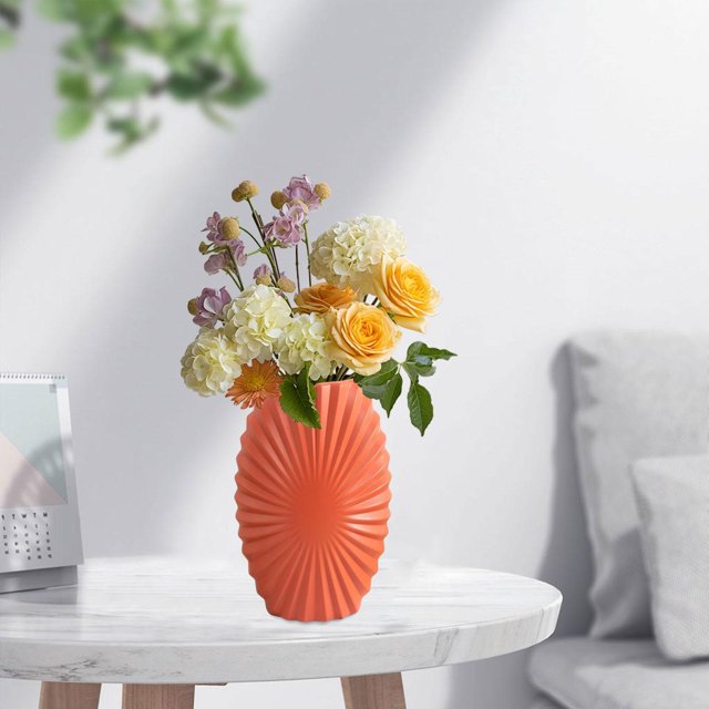 Jarrón de Flores Soledad Moderno Nórdico Rosa para Decoración del Hogar