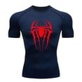 thumbnail image 1 of Camiseta de compresión para hombre, ropa deportiva de verano para correr, camisetas deportivas elásticas de secado rápido, camisetas de entrenamiento para gimnasio atlético, 2024, 1 of 2