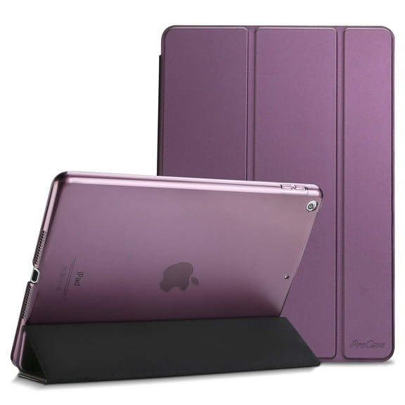ProCase iPad 9.7 Case (Old Model) 2018 iPad 6th Generation / 2017 iPad 5th Generation Case - Ultra Slim Lightweight Stand Case with Translucent Frosted Back Smart Cover for iPad 9.7 Inch –Purple