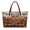 Fox Pansy Bee, variant on ZUXONGSY Wolf Galaxy Rose Print Handle Handbag for Women Lightweight Top Handle Tote Bag Large Capacity Weekender Bag with Zipper for Tours Daily Use