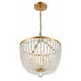 thumbnail image 5 of Crystorama Rylee 4 Light Antique Gold Chandelier - 16.5'' W x 17'' H, 5 of 9