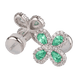 thumbnail image 2 of Aretes para Mujer de Plata .925 con Zirconia Cúbica, LuckyLy Aretes de Flores Brillantes – Joyería Ideal como Regalos para Mamá y Regalos para Mujer Navidad y Cumpleaños, Modelo Aina turquesa, 2 of 7